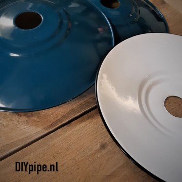 Emaillen lampschaal 280 petrol