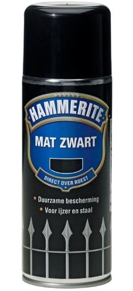 Hammerite mat zwart