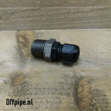 Wartel in metaal verloop 1/2''
