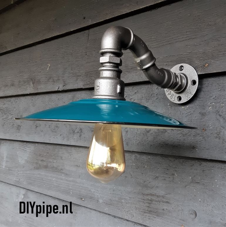 Van Nieuwe aankomst boeket Lampenkap emaille petrol - stallampen en onderdelen - DIYpipe